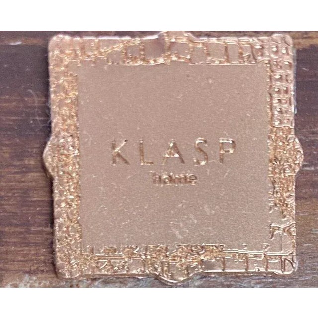 1980s 1980s Modern Klasp Home Nubuck Leather Upholstered Ottomans With Walnut Base - a Pair For Sale - Image 5 of 6