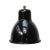1950s Small Vintage Industrial Black Enamel Pendant Light For Sale - Image 5 of 6