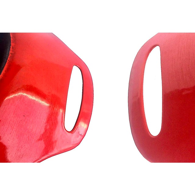Red Mid 20th Century Copco Red Paella Pan Designed by Michael Lax For Sale - Image 8 of 10