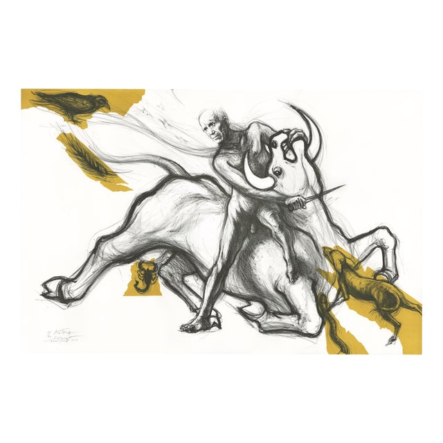 Ernest Pignon-Ernest, Mithra, Lithograph, 2018 For Sale