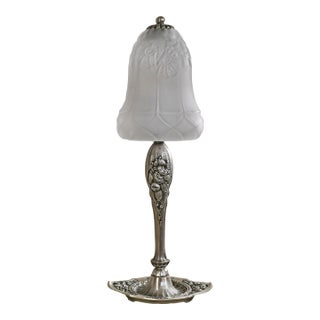 French Art Deco Lamp by Lorrain Daum - 1930 France For Sale