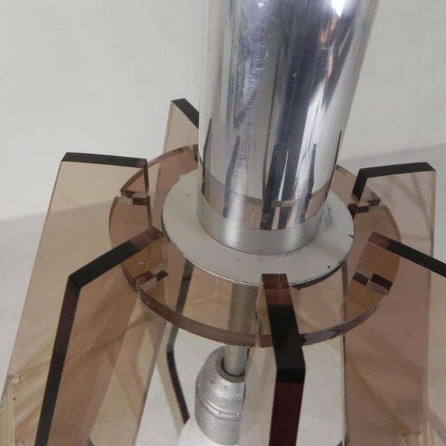 Vintage Acrylic Glass and Nylon Wire Pendant Lamp by Paul Secon for Sompex, 1960s For Sale - Image 12 of 18