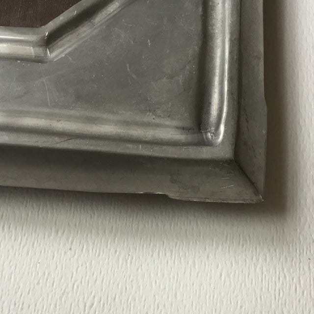 Late 20th Century De Campos De Quevedo Pewter Wooden Photo Picture Art Frame For Sale - Image 10 of 12