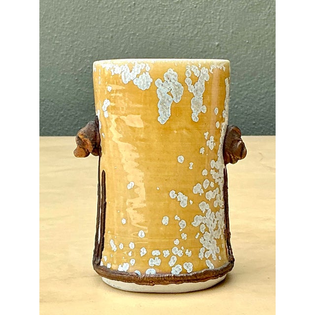 Vintage Original Studio Pottery Vase For Sale - Image 10 of 12