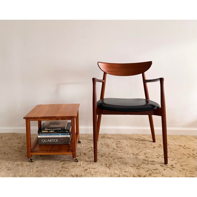 Brown 1960s Harry Østergaard Model 59 Danish Teak Armchair for Randers Møbelfabrik For Sale - Image 8 of 8