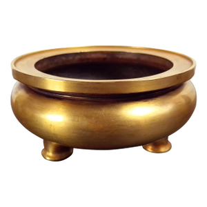 Chinese Gilt Bronze Tripod Censer