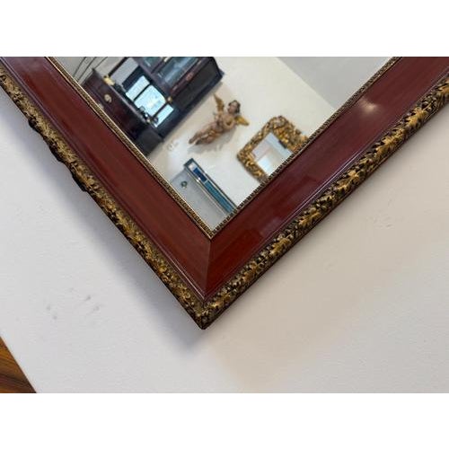 Wood Biedermeier Wall Mirror in Walnut For Sale - Image 7 of 15