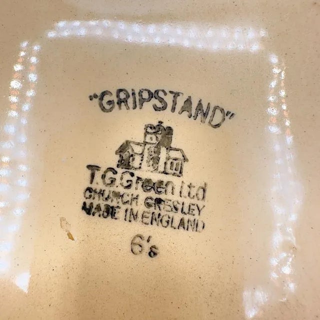 Traditional 1960s Tg Green Cornishware Gripstand Large Yellow Mixing Bowl For Sale - Image 3 of 12