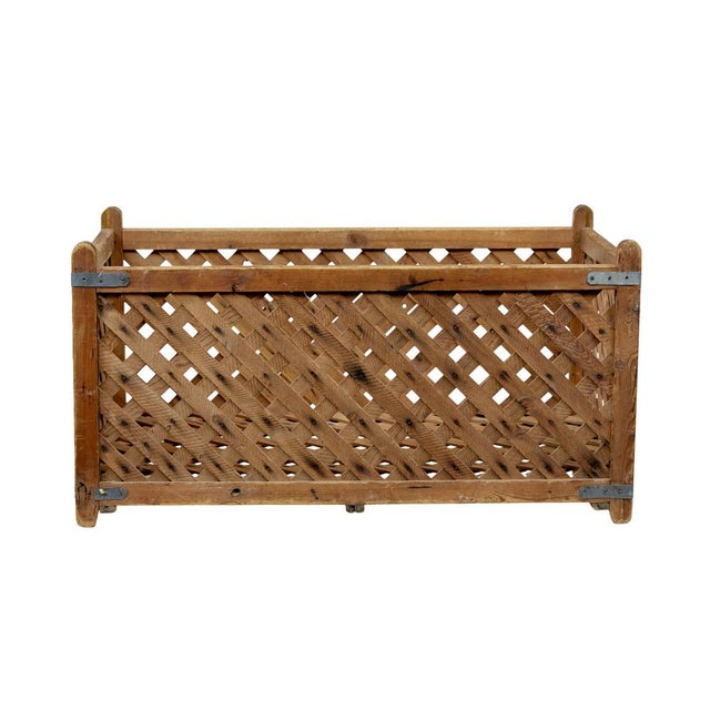 Late 19th Century Scandinavian Pine Log Basket, 1890 For Sale - Image 5 of 9