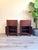 Vintage Asian Style Wooden Bedside Tables, Set of 2 For Sale - Image 11 of 12