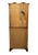 High End Vintage Solid Cherry Traditional Style 34" Secretary Desk W. Double Bonnet Display Hutch For Sale - Image 12 of 13