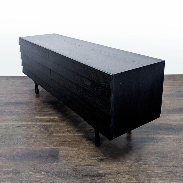 2010s Blu Dot Lap Modern Black 6-Drawer Dresser With Sleek Horizontal Design, Attributed For Sale - Image 5 of 12