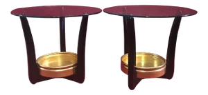 1950’s Mont Style End Tables With Planters - a Pair