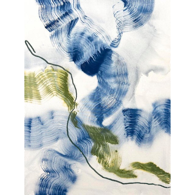 "Flight Patterns No. 1" Original Abstract Mixed-Media Painting by Beth Winterburn For Sale