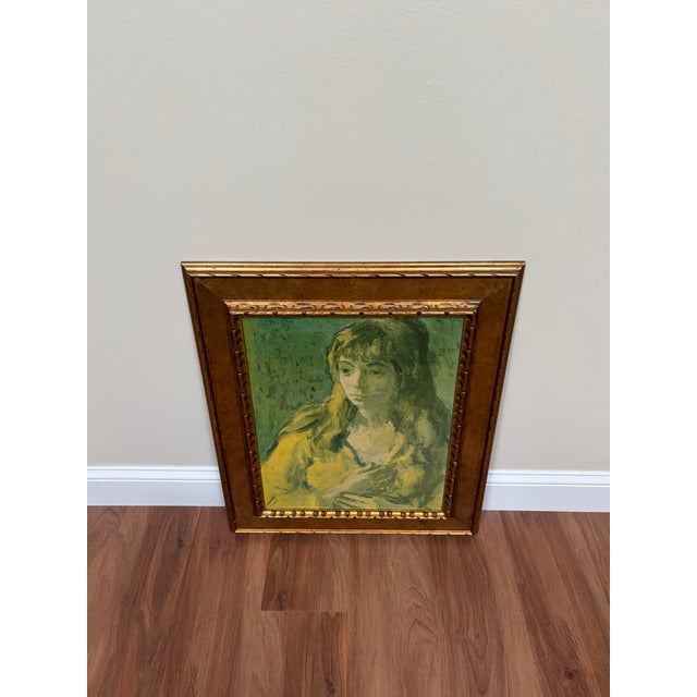 Vintage Ornate Gold Framed Portrait Print - Unknown artist For Sale - Image 4 of 9