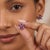 Contemporary Amethyst Flower Stud Earrings, Floral Style February Birthstone Studs - A Pair For Sale - Image 3 of 5