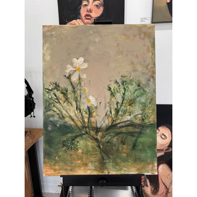 Expressionism Original Oil on Canvas Floral Art by Michelle Collins For Sale - Image 3 of 10