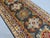Textile Charcoal Gray and Blue Chobi Wool Runner Rug With Tribal Medallions, 2'9" X 6'5" For Sale - Image 7 of 16