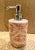 Vintage Labrazel 3 Piece Toile Bath Set in Red Toile, Made in Italy, Includes Cup, Soap Dispenser and Cotton Jar For Sale In New York - Image 6 of 9