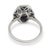 1930s Art Deco Onyx Diamond 18k White Gold Ring, Size 7 For Sale In Los Angeles - Image 6 of 6