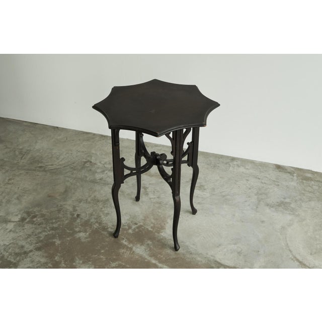 Antique Edwardian Ebonized Arts and Crafts Side Table, United Kingdom, Early 1900's. This is a very lovely Edwardian arts...