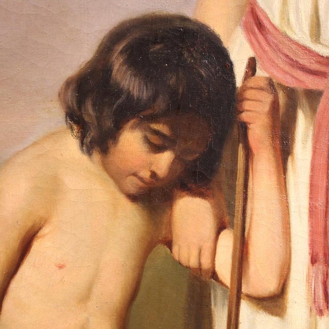 Hagar and Ishmael, 1860, Oil on Canvas, Framed For Sale - Image 11 of 15