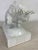 Mid Century Vintage Porcelain Blanc De Chin Sculpture of a Bull For Sale - Image 4 of 11