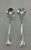 Traditional 1980s Silver Pair Salad Servers, Salad Spoon & Salad Fork, Lily. For Sale - Image 3 of 9