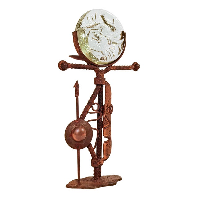 Brutalist Ethnic Chandelier, Denmark, 1970s For Sale