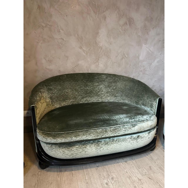 Art Deco Living Room Set in the style of Leleu, 1930, Set of 3 For Sale - Image 18 of 18