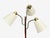 1970s Swedish Modern, Adjustable Floor Lamp, Teak, Brass, Fabric, Sweden, 1970s For Sale - Image 5 of 12