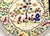 Mid 20th Century Lenwile Ardalt Hand‑Painted Czech Porcelain Bowl – Roosters & Flowers For Sale - Image 9 of 10