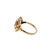 Vintage 10k Yellow Gold Oval Pink Gem Ring, Size 5 For Sale - Image 4 of 4