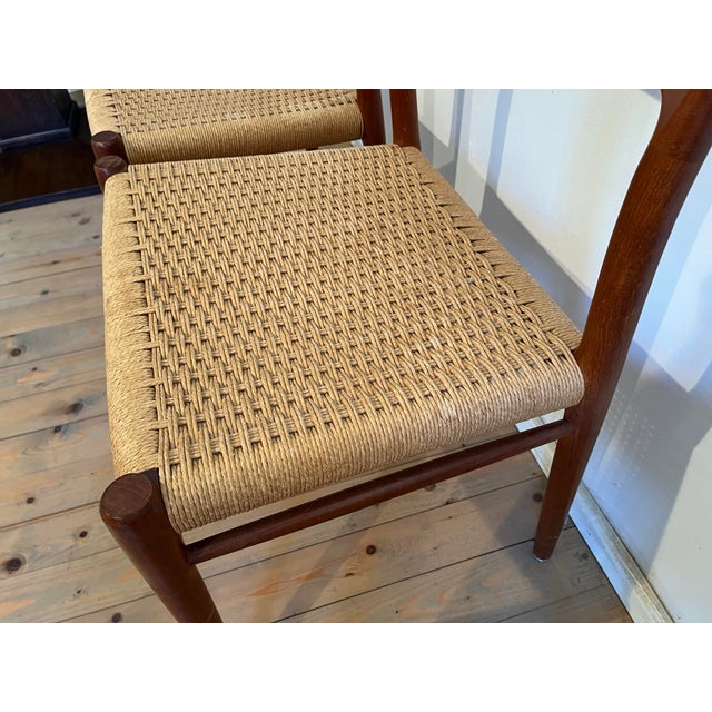 Wood Teak Dining Chairs by Niels Otto Møller, Set of 6 For Sale - Image 7 of 9