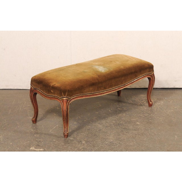 19th C. French Louis XV Style Window Bench For Sale - Image 10 of 12