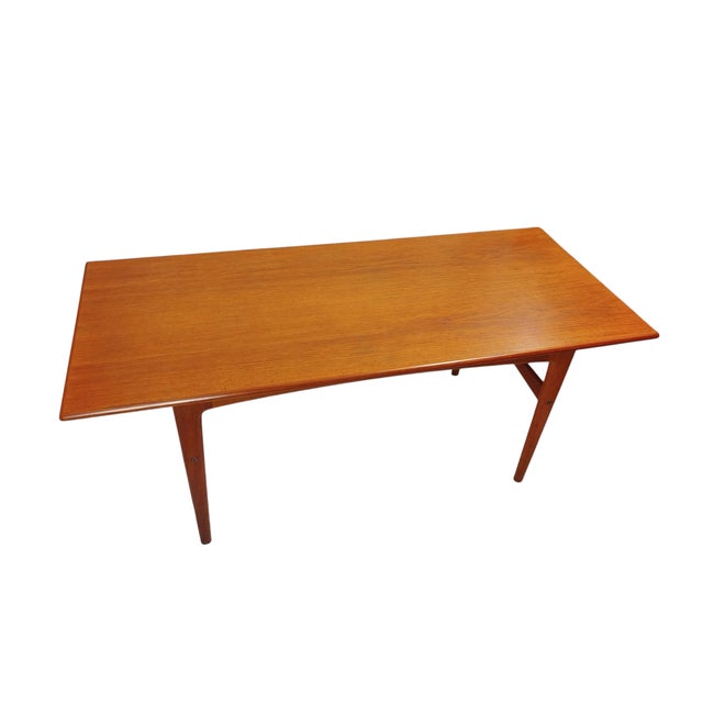 Mid-Century Danish Teak Rectangular Coffee Table, 1960s For Sale - Image 6 of 12