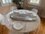 Some serving pieces disappear into the table. This one becomes the centerpiece. This Extra Extra Large Banana Leaf platter...