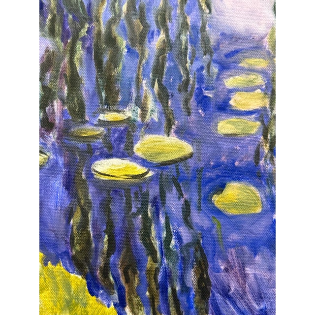 Water Lilies Study, Original Painting by Bridgette Duran For Sale In New York - Image 6 of 6