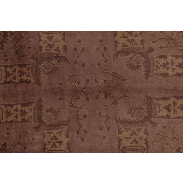 Textile Antique Indochinese Samarkand Rug, Mauve With Rare Pictorials - Rug & Kilim For Sale - Image 7 of 8