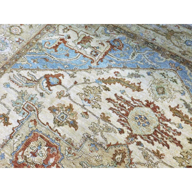 Vintage Indian Rug of Heriz Style. 7'10"x 10' For Sale - Image 4 of 12