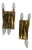 Brass Wall Sconces attributed to Gio Ponti, Italy, 1970, Set of 2 For Sale