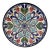 Spanish Ceramar Talavera Vintage Wall Plate Hand-Painted 7 In. Polychrome Colors For Sale