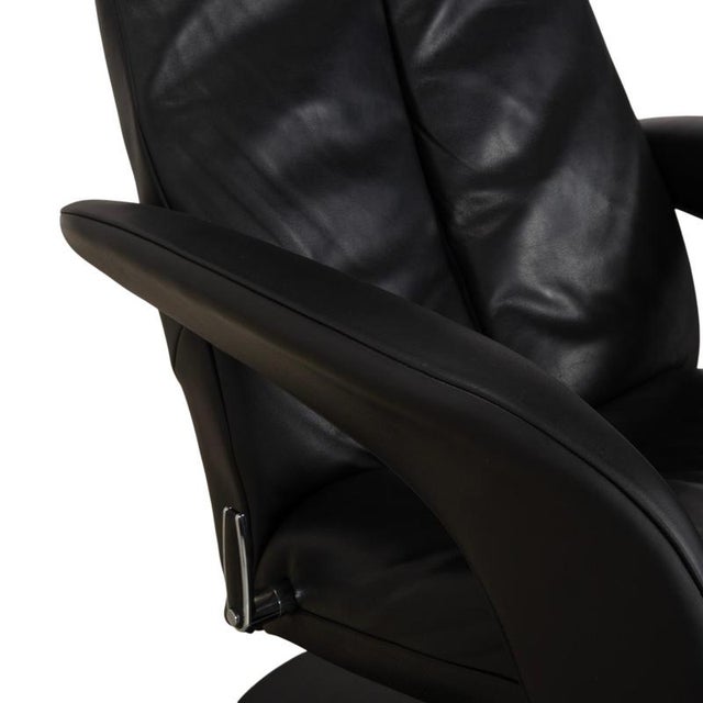 Symphony Armchair in Black Leather from Jori For Sale - Image 6 of 16