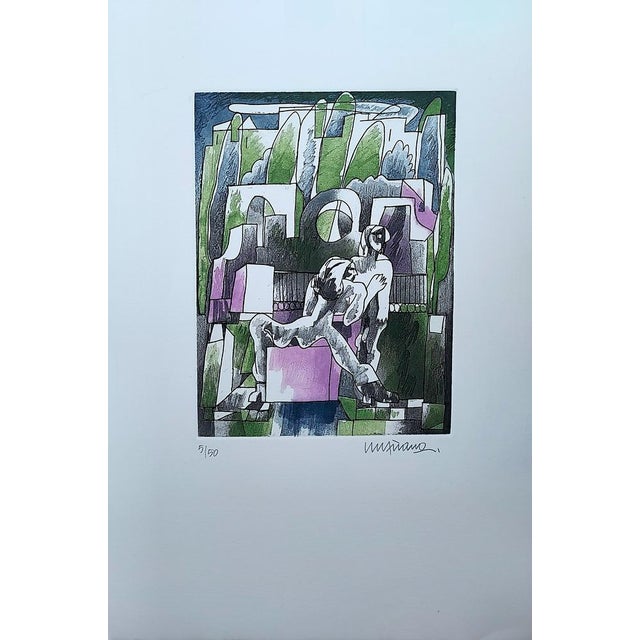 Eugenio Chicano, La Carrera, 2007, Etching For Sale - Image 6 of 6