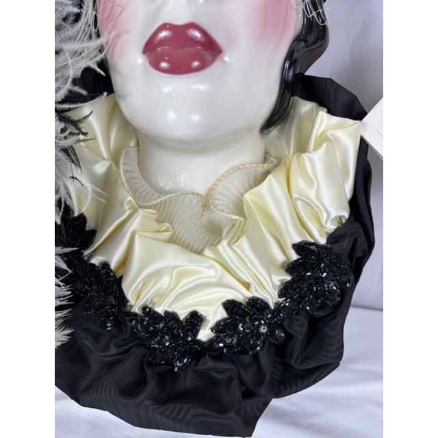 1990s Claudia Cohen “Gabrielle” Third Edition Ceramic Face Mask, Signed & Numbered 849/1500 For Sale In Greensboro - Image 6 of 9