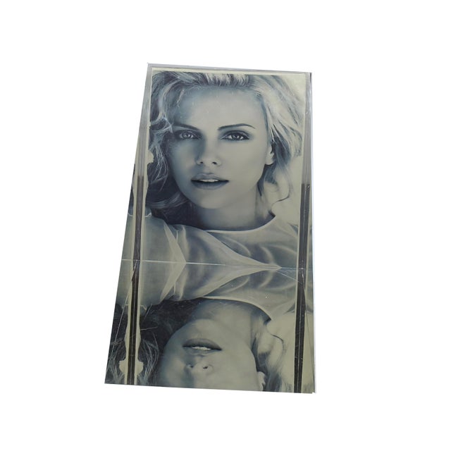 Acrylic Glass and Chromed Metal Photo Frame by Alessio Tasca for Fusina, Italy, 1970s For Sale - Image 4 of 9