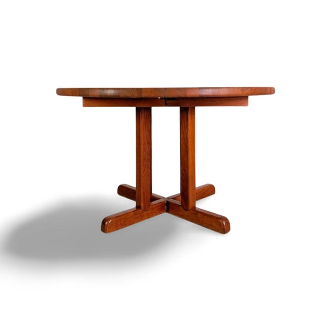 Mid-Century Modern Extendable Dining Table in Teak, 1960 For Sale - Image 12 of 12
