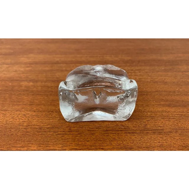 Mid-Century Scandinavian Art Glass Owl, 1960s For Sale - Image 9 of 13