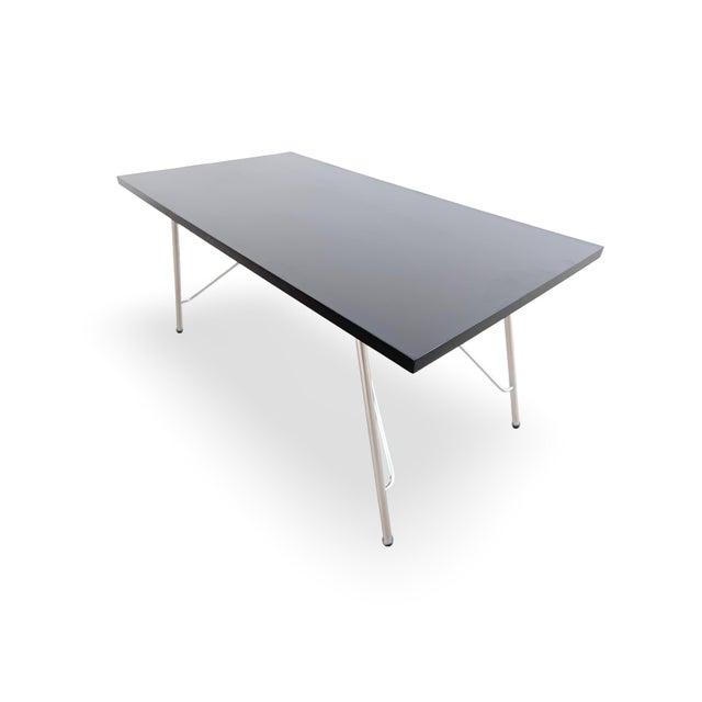 Mid-Century Black Folding Coffee Table For Sale - Image 6 of 10