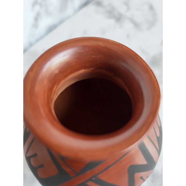 Signed Miniature Pottery Vase by Walter Lopez For Sale - Image 4 of 9